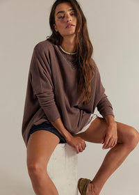 Latte Blues Thermal Top - Leafless Tree