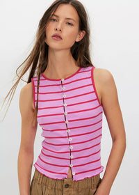 Tilly Striped Tank - Orchid Combo