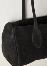 Sierra Suede Shoulder Bag - Black