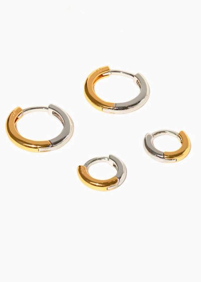 Two-Tone Hoops Set