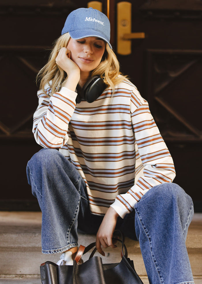 Midwest Dad Hat - Dark Denim