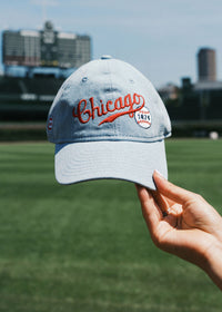 Youth Chicago 1876 Denim Dad Hat - Light Denim