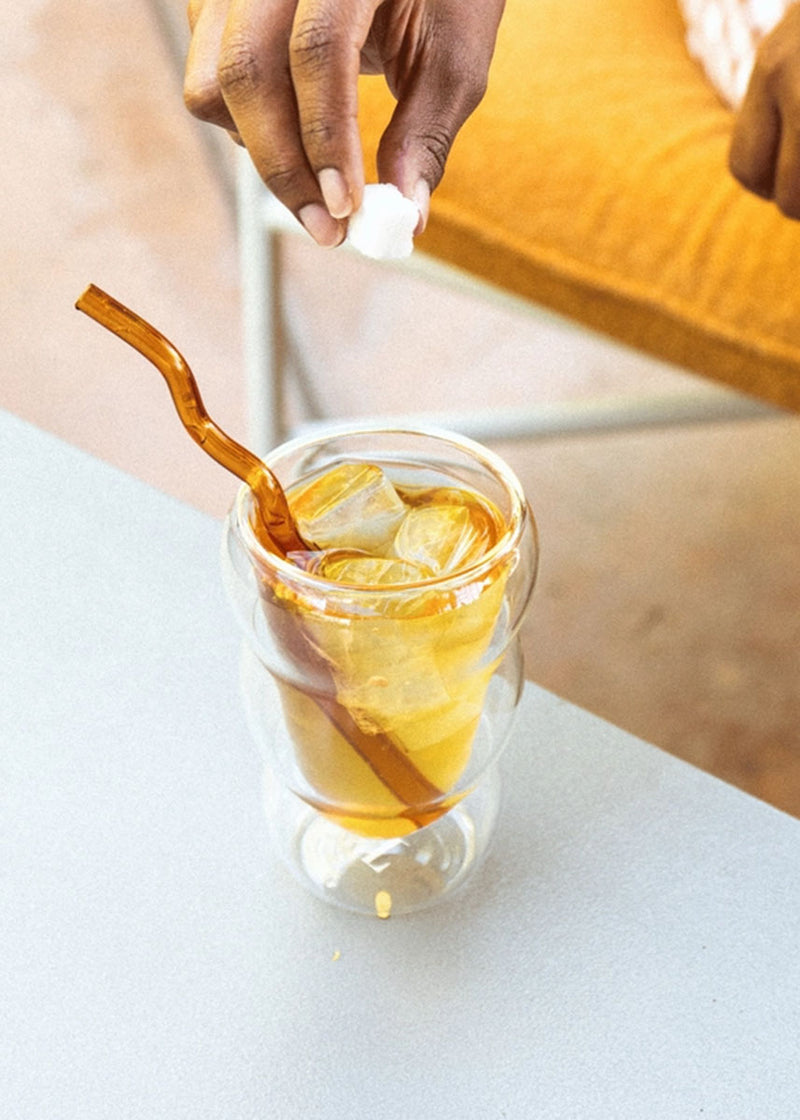 Glass Cloud Cup - Amber