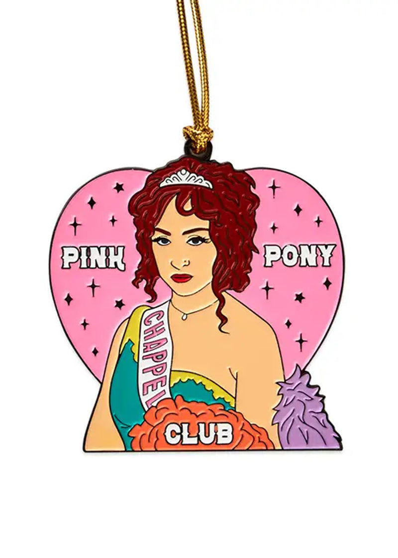 Pink Pony Club Enamel Ornament