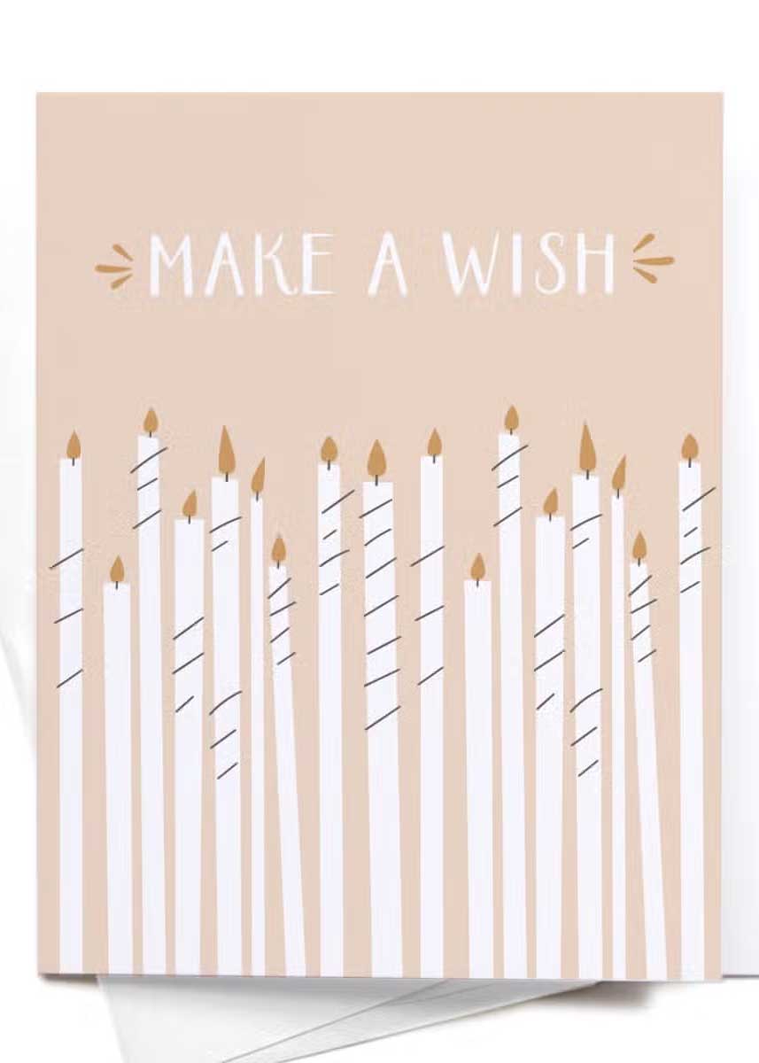 Make A Wish Birthday Candles Card