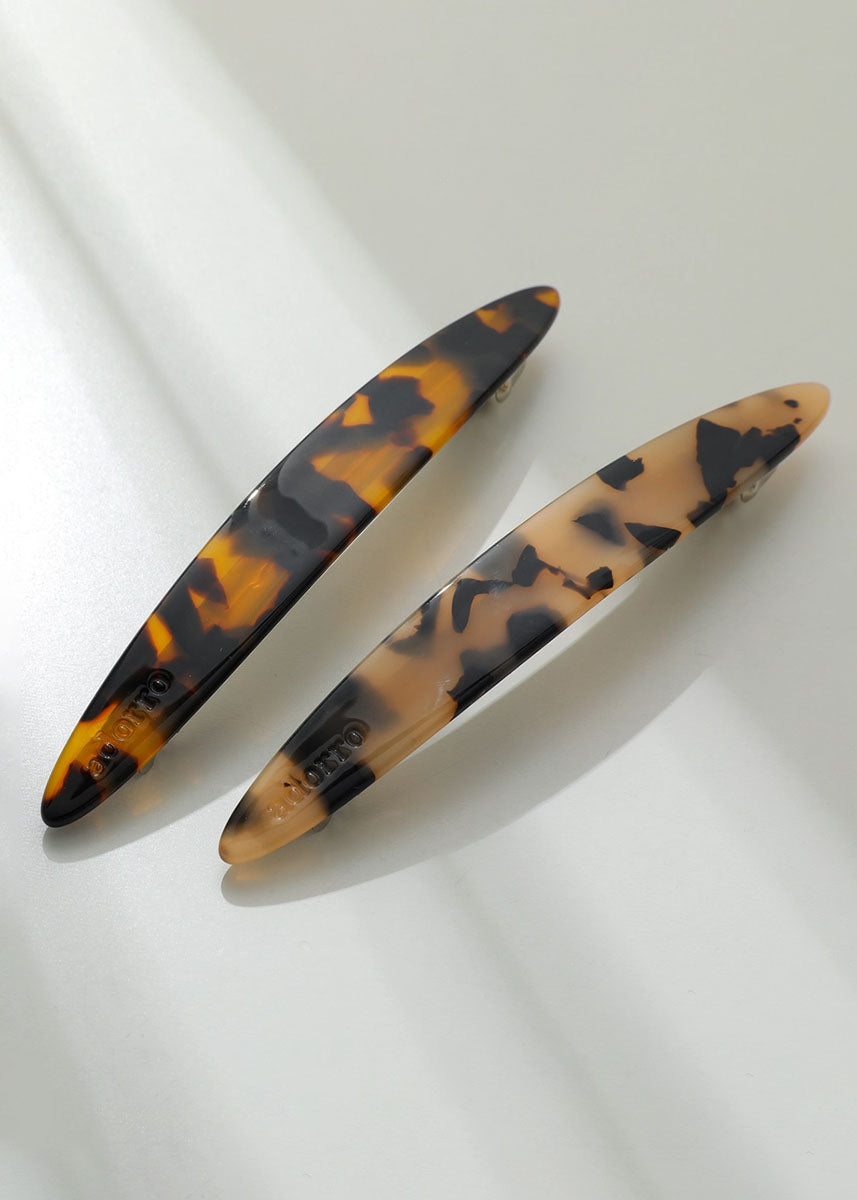 Aimee Core Oblong Oval French Barrette Hair Clip