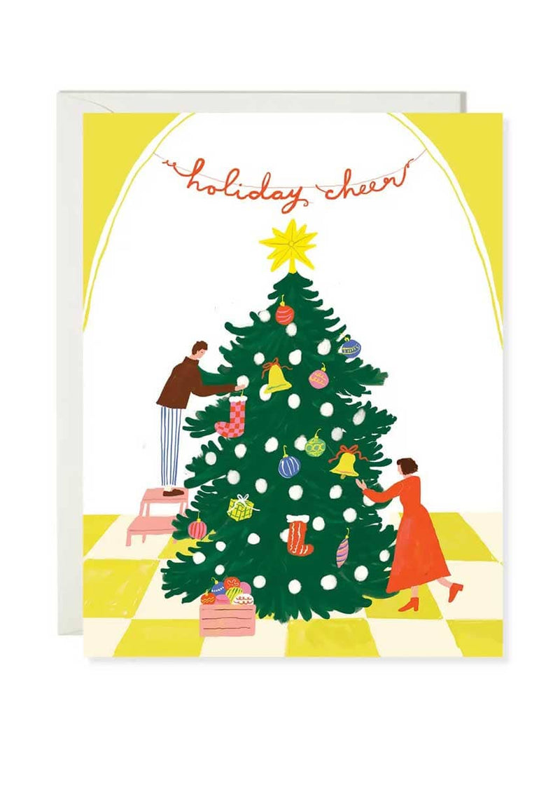 Christmas Tree Decorating Card