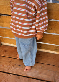 Stripe Pullover - Brown