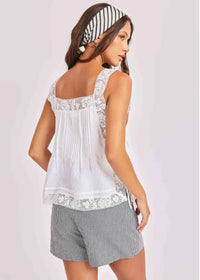 Ariel Apron Top - White
