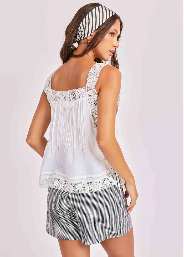 Ariel Apron Top - White