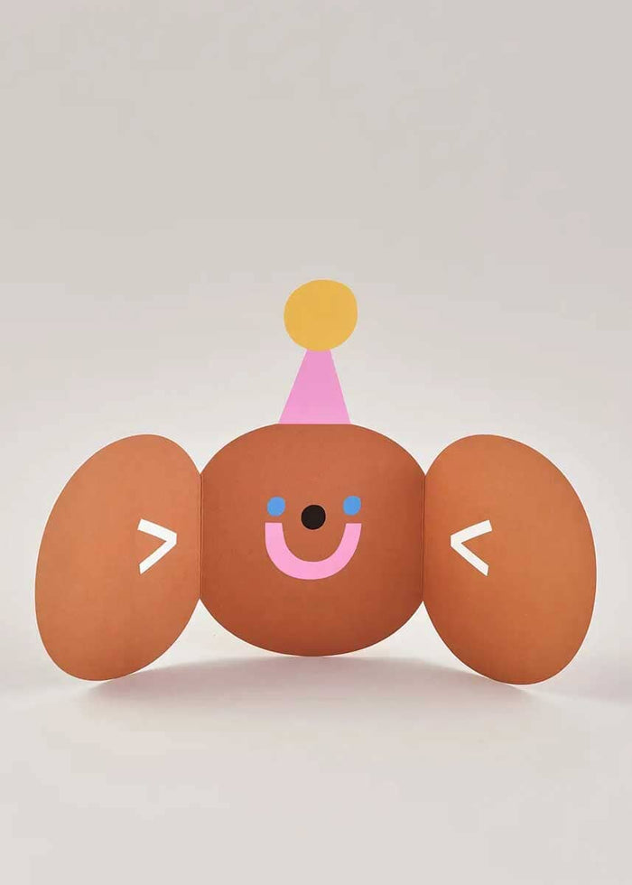 Monkey Fold Out Birthday Card