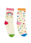 Rainbow Hearts Socks (2-Pack)