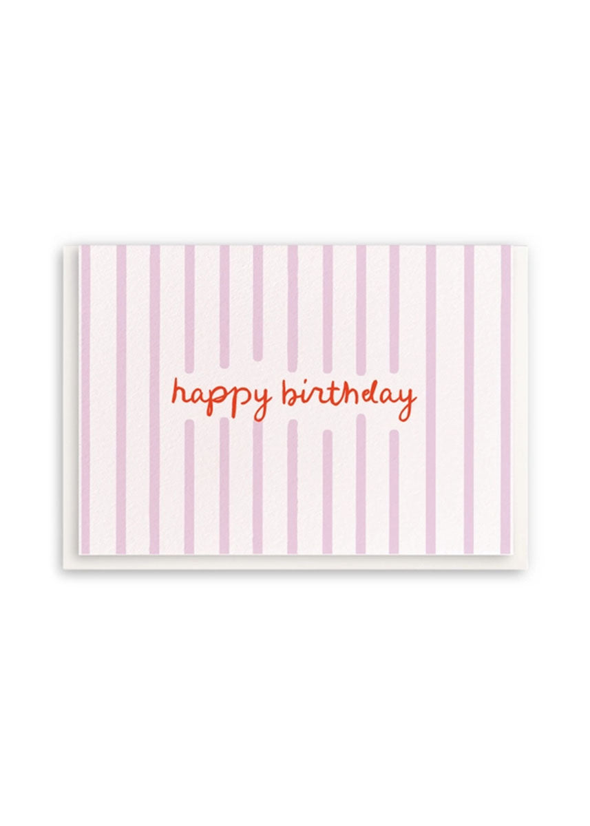 Happy Birthday Stripes Card