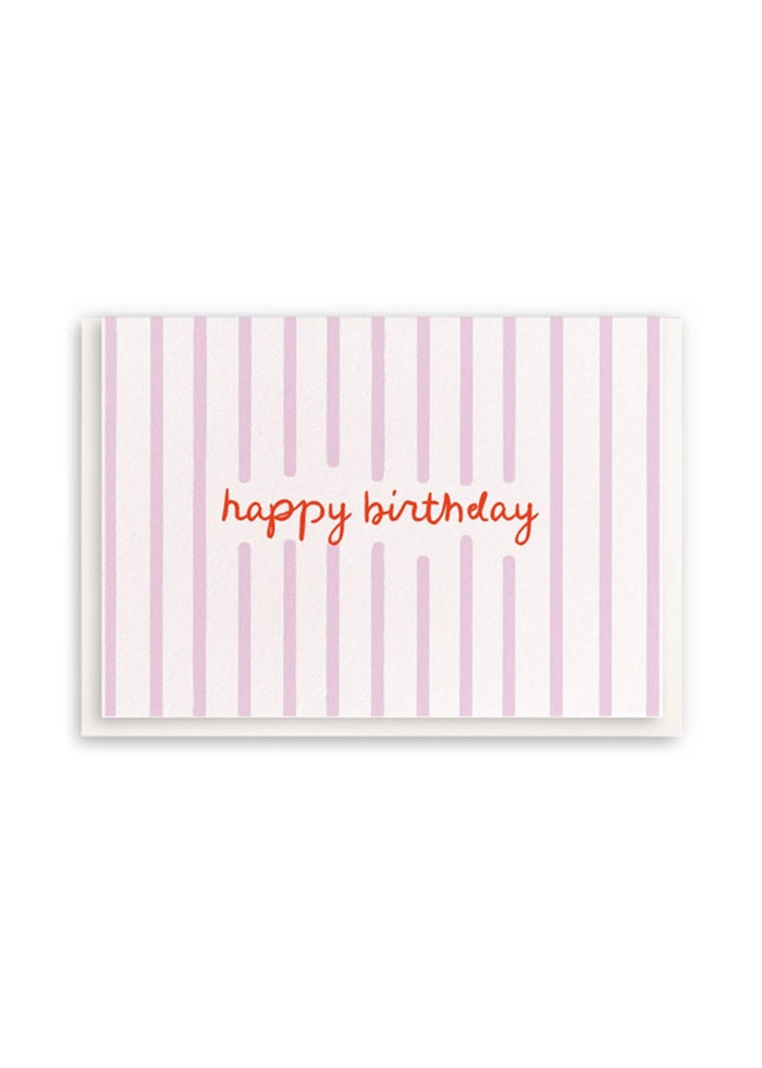 Happy Birthday Stripes Card