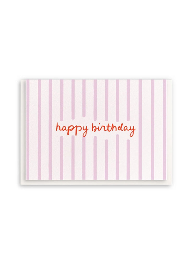 Happy Birthday Stripes Card
