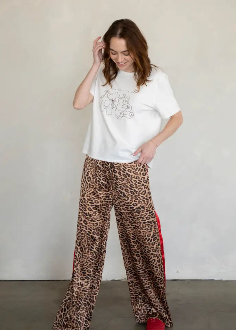 Aliyah Drawstring Pants - Leopard