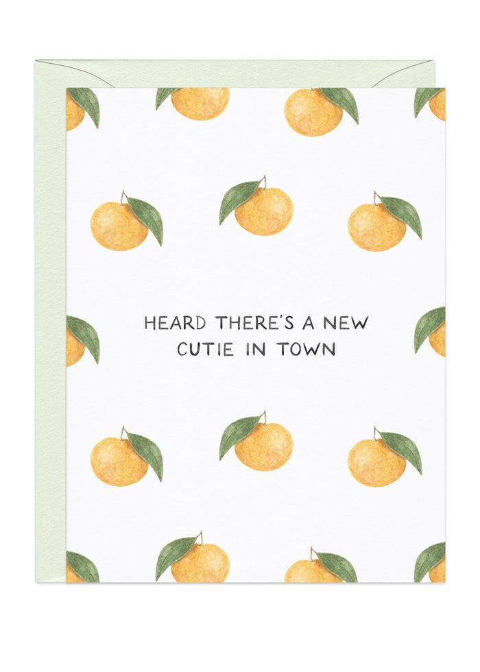 New Cutie In Town Baby Card
