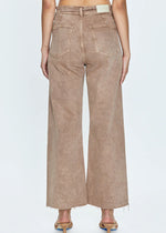 Penny High Rise Wide Leg Crop - Cashew