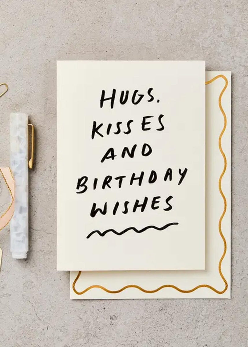 Hugs, Kisses & Birthday Wishes Card