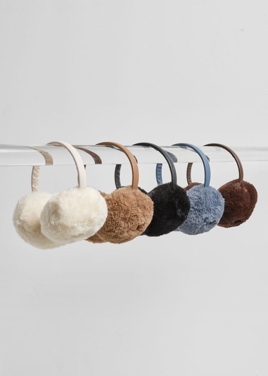 Mad Hatter Faux-Fur Earmuff - Chocolate