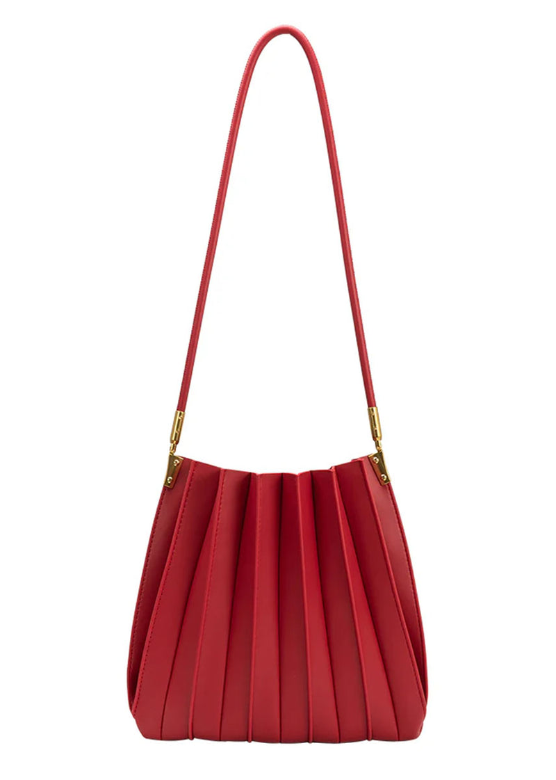 Carrie Medium Shoulder Bag - Red