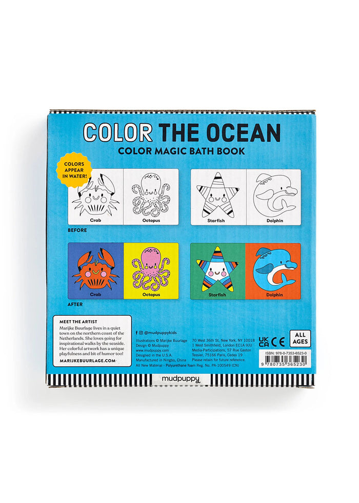 Color The Ocean: Color Magic Bath Book