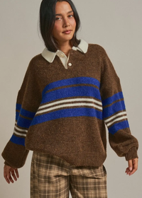 Darcy Rugby Polo - Heathered Cocoa