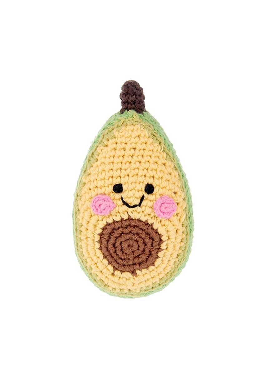 Plush Avocado Rattle