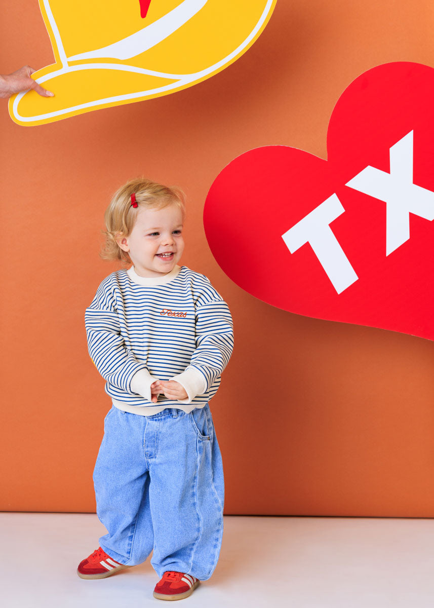 Texas Striped Patch Sweatshirt