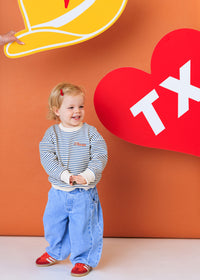 Texas Striped Patch Sweatshirt