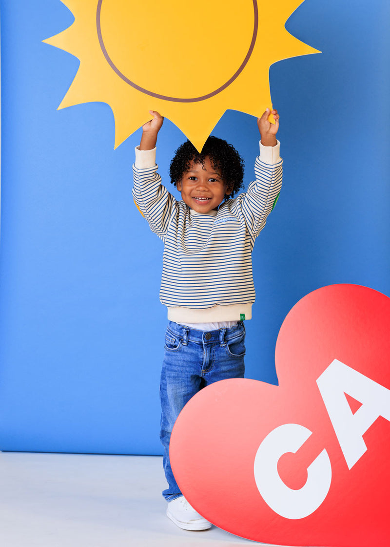 California Striped Patch Sweatshirt