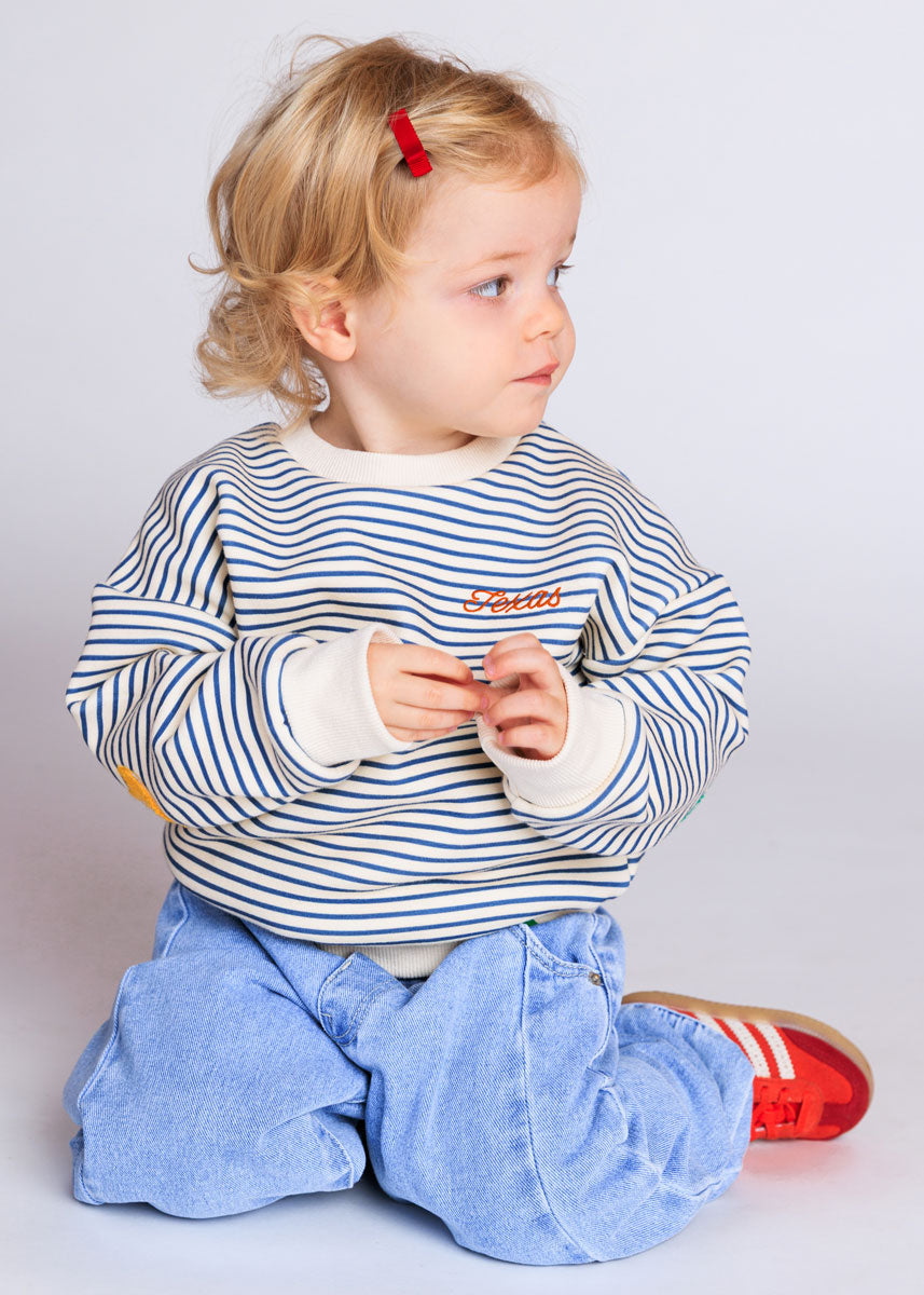 Texas Striped Patch Sweatshirt