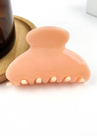 Mini Semi-Circle Claw Clip - Pink