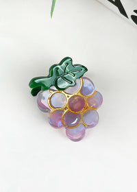 Mini Grape Hair Claw Clip