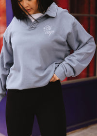 Chicago Script Polo Sweatshirt