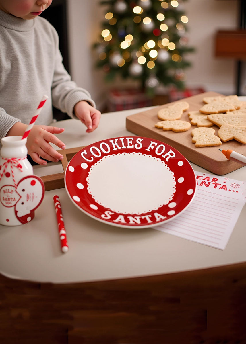 Dear Santa Milk Jug, Plate & Notepad Set