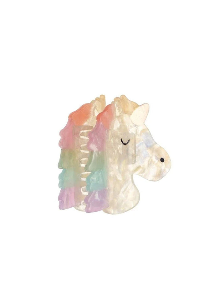 Rainbow Unicorn Claw Clip