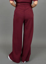 Erika Soft Scuba Pants - Oxblood