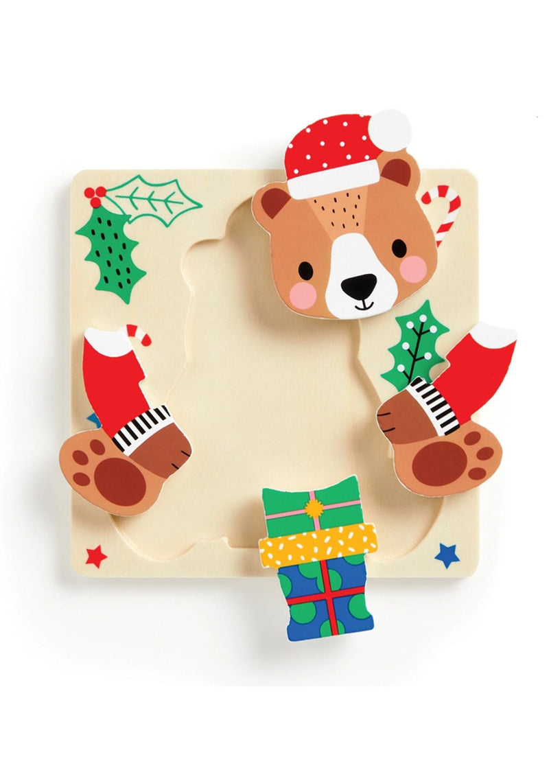 Festive Friends Wood Puzzles (Set of 4)