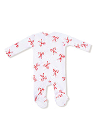 2-Way Zipper Footie - Candy Cane Duo