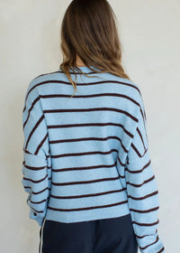 Piper Cabana Striped Cardigan - Blue