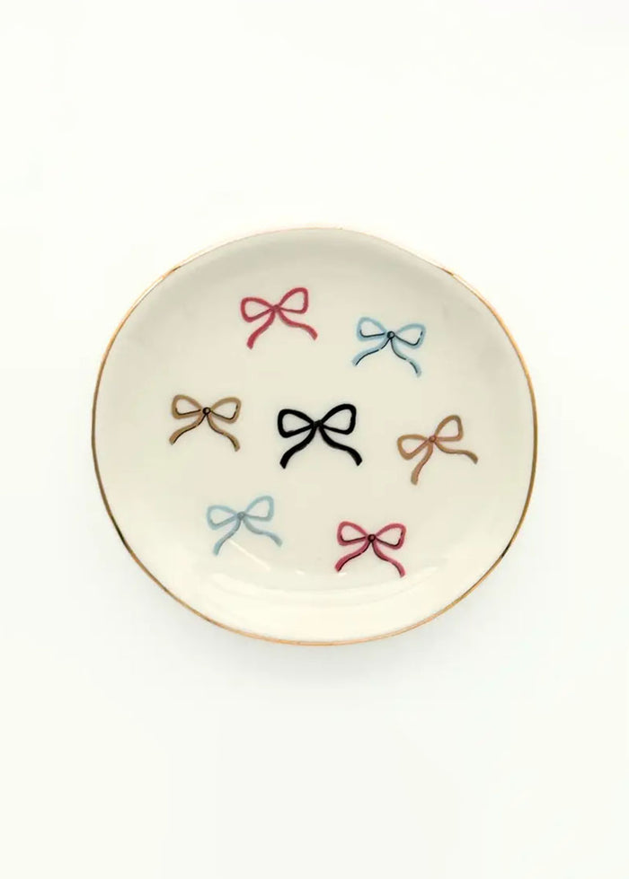 Multicolor Bows Ring Dish