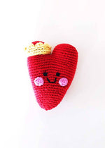Plush Heart Baby Toy - Red