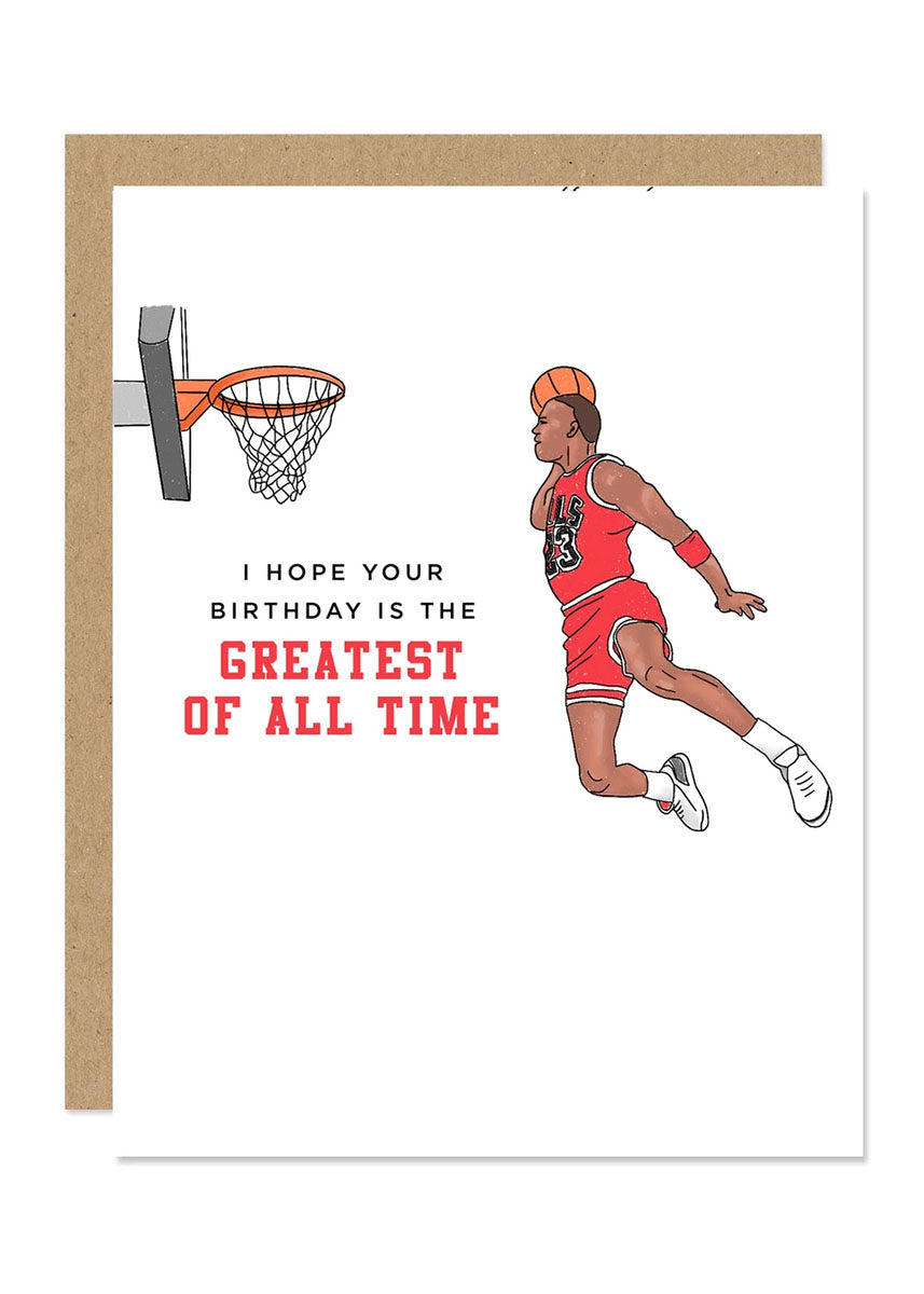 MJ GOAT Birthday Card