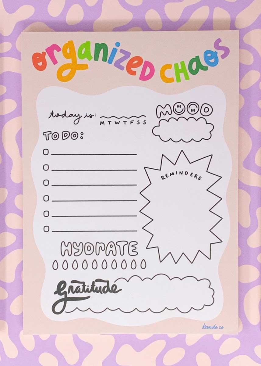 Organized Chaos Notepad