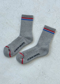 Boyfriend Socks - True Grey