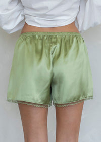 Lia Satin Short - Matcha