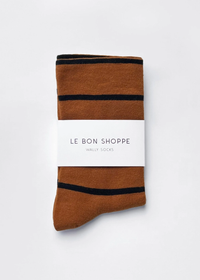 Wally Stripe Socks - Camel