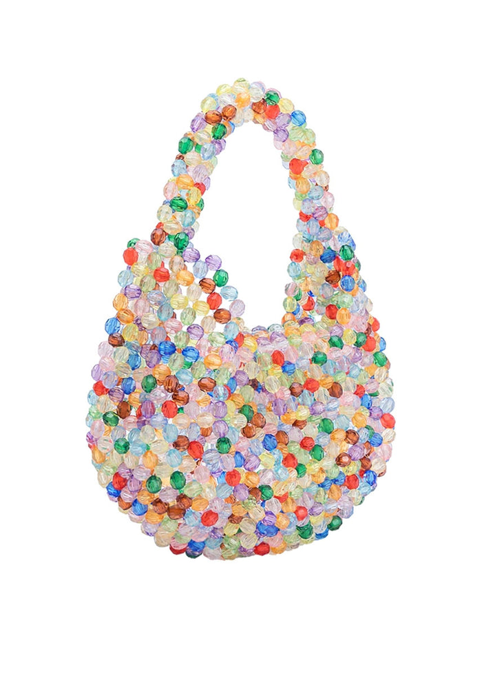 Mini Rainbow Beaded Crossbody Bag