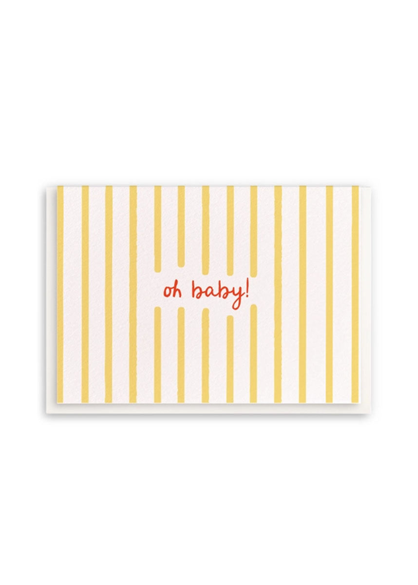 Oh Baby Stripes Card
